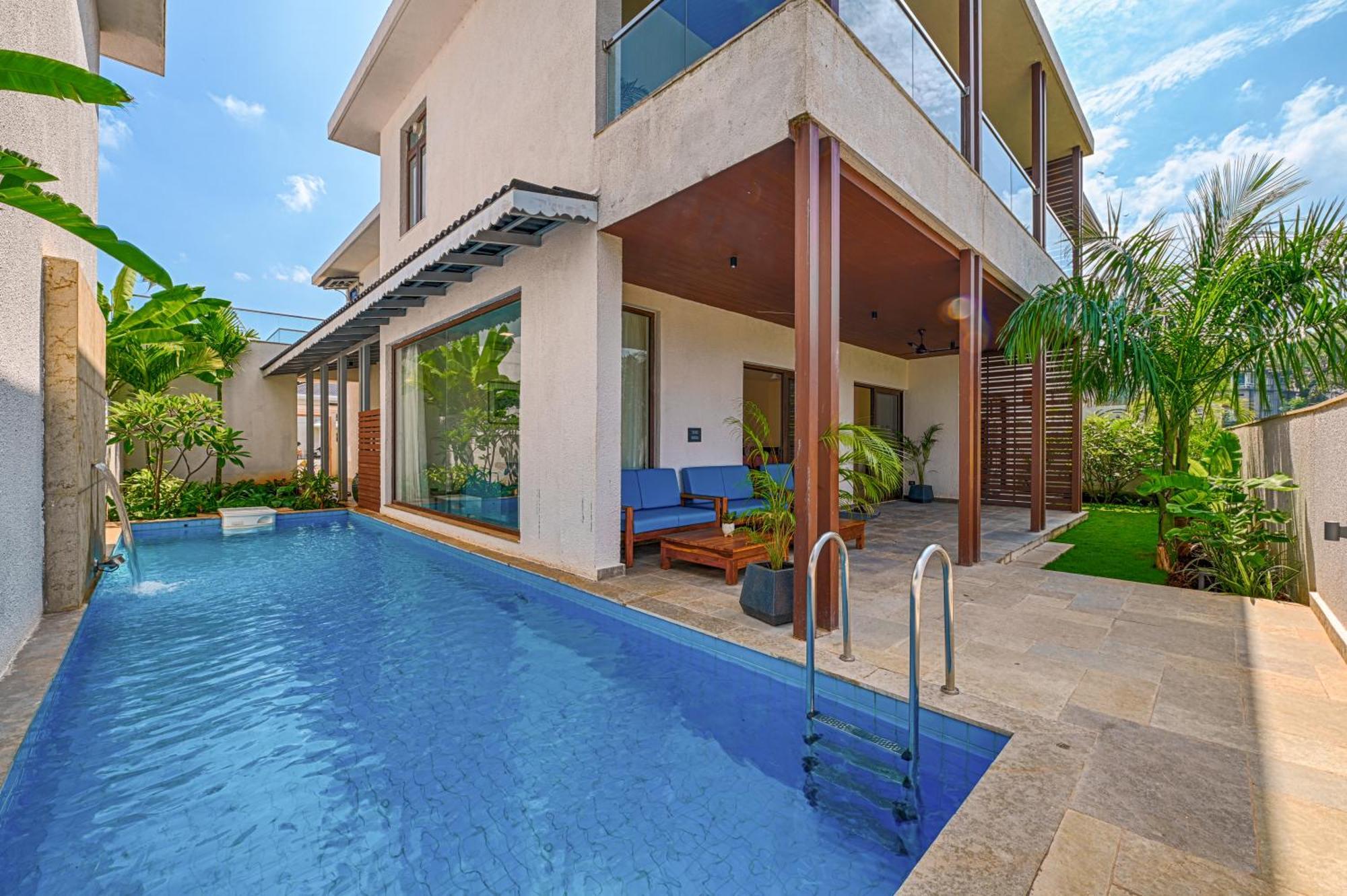 Melhor Stays Villa - L-M102 Luxurious 4Bhk Villa With Private Pool, Anjuna Exterior photo